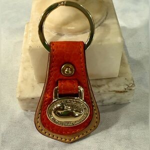 Vintage Dooney & Bourke Leather Duck Key Fob with Original Price Sticker